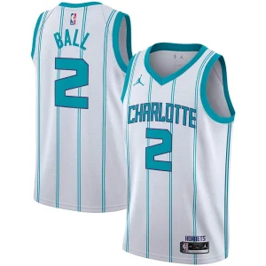 Delizioso Stupendo LaMelo Ball Charlotte Hornets Jordan Brand 2020/21 Swingman Player Jersey Association Edition White