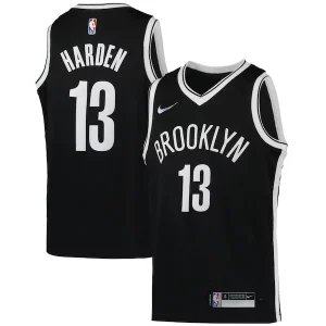Delizioso Versatile James Harden Brooklyn Nets Nike Youth 2021/22 Diamond Swingman Jersey Icon Edition Black