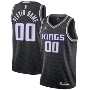 Delizioso Versatile Sacramento Kings Jordan Brand Swingman Custom Jersey Statement Edition Black