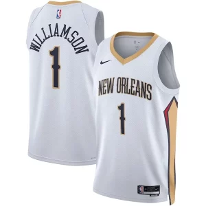 Duraturo Attraente Zion Williamson New Orleans Pelicans Nike Unisex Swingman Jersey Association Edition White/Navy