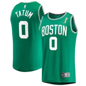 Duraturo Fantastico Lussuoso Jayson Tatum Boston Celtics 2024 NBA Finals Champions Fast Break Replica Player Jersey Kelly Green Icon Edition