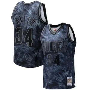 Duraturo Fascinante Splendido Ray Allen Milwaukee Bucks Hardwood Classics 1996/97 Tie Dye Swingman Jersey Black