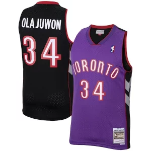 Duraturo Incantevole Fantastico Hakeem Olajuwon Toronto Raptors 2001/02 Hardwood Classics Swingman Jersey Purple