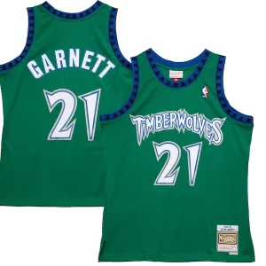 Duraturo Kevin Garnett Minnesota Timberwolves 1997/98 Hardwood Classics Reload 2.0 Swingman Jersey Green