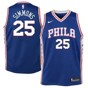 Duraturo Lussuoso Ben Simmons Philadelphia 76ers Nike Youth Swingman Jersey Royal Icon Edition/White