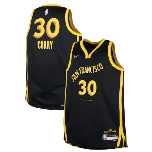 Duraturo Moderno Stephen Curry Golden State Warriors Nike Youth Swingman Replica Jersey City Edition Black