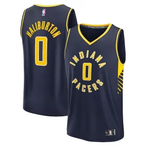 Duraturo Tyrese Haliburton Indiana Pacers Youth Fast Break Replica Player Jersey Icon Edition Navy
