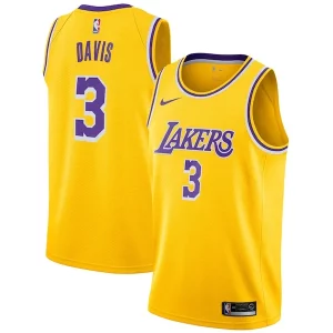 Eccezionale Anthony Davis Los Angeles Lakers Nike 2019/20 Swingman Jersey Gold Icon Edition