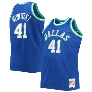 Eccezionale Fascinante Robusto Dirk Nowitzki Dallas Mavericks Big & Tall 1998/99 NBA 75th Anniversary Diamond Swingman Jersey Blue