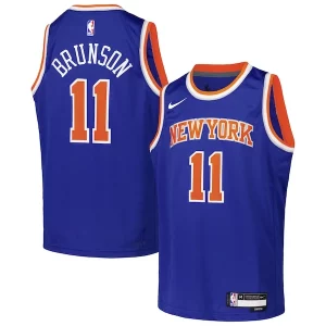 Eccezionale Jalen Brunson New York Knicks Nike Youth Swingman Jersey Icon Edition Blue