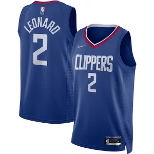 Eccezionale Kawhi Leonard LA Clippers Nike 2021/22 Diamond Swingman Jersey Icon Edition Royal