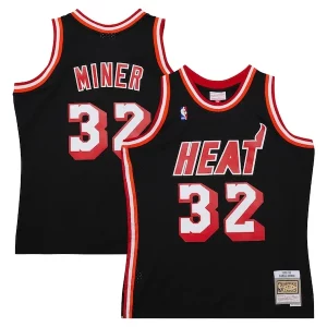 Eccezionale Raffinato Harold Miner Miami Heat 1992/93 Hardwood Classics Swingman Throwback Jersey Black