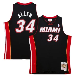 Lussuoso Ray Allen Miami Heat Hardwood Classics Swingman Jersey Black
