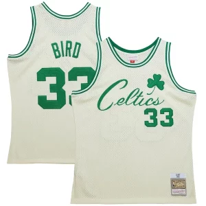 Eccezionale Splendido Ottimo Larry Bird Boston Celtics Chainstitch Swingman Jersey Cream