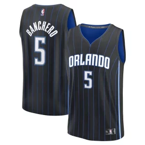 Eccezionale Splendido Paolo Banchero Orlando Magic Fast Break Replica Player Jersey Icon Edition Black
