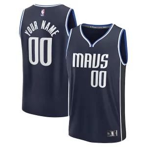 Elegante Dallas Mavericks Custom Fast Break Jersey Statement Edition Navy/Blue