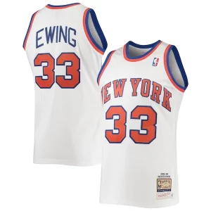 Elegante Delizioso Duraturo Patrick Ewing New York Knicks 1985/86 Hardwood Classics Authentic Jersey White