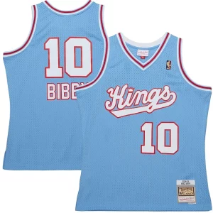 Elegante Eccezionale Mike Bibby Sacramento Kings 2001/02 Hardwood Classics Swingman Jersey Light Blue