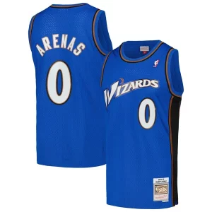Elegante Trendy Lussuoso Gilbert Arenas Washington Wizards 2004/05 Hardwood Classics Swingman Jersey Blue