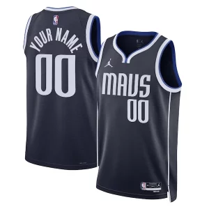 Fantastico Accattivante Dallas Mavericks Jordan Brand Unisex 2022/23 Swingman Custom Jersey Statement Edition Navy