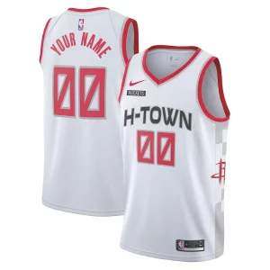 Fantastico Attraente Ottimo Houston Rockets Nike 2019/20 Swingman Custom Jersey White City Edition
