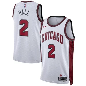 Fantastico Bellissimo Robusto Lonzo Ball Chicago Bulls Nike Unisex 2022/23 Swingman Jersey City Edition White