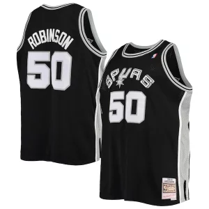 Fantastico David Robinson San Antonio Spurs 1998/99 Big & Tall Hardwood Classics Swingman Jersey Black