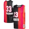Fantastico Delizioso Prestigioso Alonzo Mourning Miami Heat Hardwood Classics 2005/06 Split Swingman Jersey Black/Red