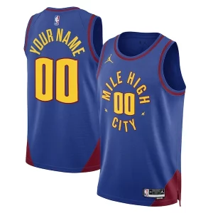 Fantastico Denver Nuggets Jordan Brand Unisex 2022/23 Swingman Custom Jersey Statement Edition Blue