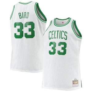 Fantastico Elegante Larry Bird Boston Celtics Big & Tall 1985/86 Hardwood Classics Swingman Jersey White