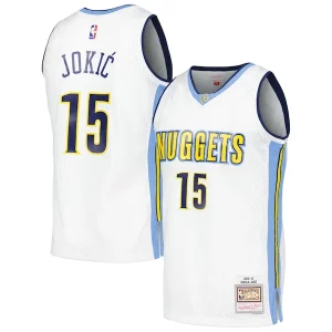 Fantastico Nikola Jokic Denver Nuggets 2016/17 Throwback Swingman Jersey White
