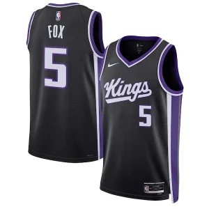 Fantastico Stupendo De'Aaron Fox Sacramento Kings Nike Unisex Swingman Jersey Icon Edition Black/White