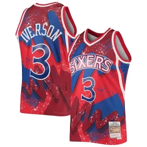 Fascinante Allen Iverson Philadelphia 76ers Hardwood Classics 1996/97 Hyper Hoops Swingman Jersey Red