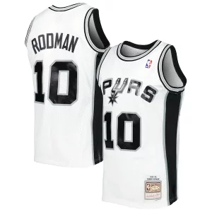 Fascinante Dennis Rodman San Antonio Spurs 2001/02 Hardwood Classics Swingman Jersey White
