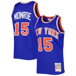 Fascinante Fantastico Carino Earl Monroe New York Knicks 2001/02 Hardwood Classics Swingman Jersey Blue