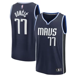 Fascinante Gorgeous Luka Dončić Dallas Mavericks Men's Fast Break Player Jersey Statement Edition Navy