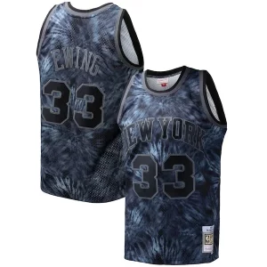 Fascinante Patrick Ewing New York Knicks Hardwood Classics 1991/92 Tie Dye Swingman Jersey Black