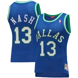 Fascinante Raffinato Steve Nash Dallas Mavericks Women's 1998/99 Hardwood Classics Swingman Jersey Blue