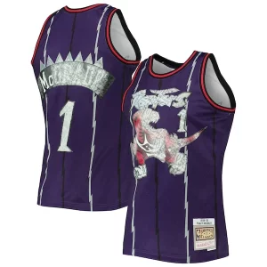 Fascinante Stupendo Tracy McGrady Toronto Raptors 1998/99 Hardwood Classics NBA 75th Anniversary Diamond Swingman Jersey Purple
