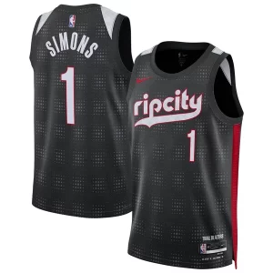 Gorgeous Carino Accattivante Anfernee Simons Portland Trail Blazers Nike Unisex 2024/25 Swingman Player Jersey City Edition Black
