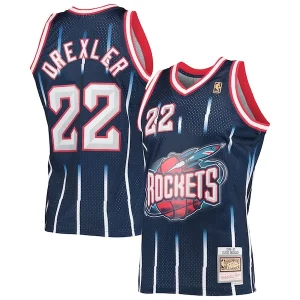 Gorgeous Clyde Drexler Houston Rockets 1996/97 Hardwood Classics Swingman Jersey Navy