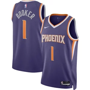 Gorgeous Devin Booker Phoenix Suns Nike Unisex Swingman Jersey Icon Edition Purple/White