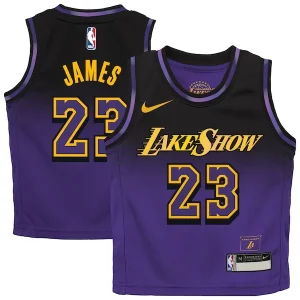 Gorgeous LeBron James Los Angeles Lakers Nike Preschool 2024/25 Swingman Player Jersey City Edition Purple