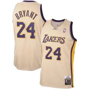 Gorgeous Meraviglioso Moderno Men's Los Angeles Lakers Kobe Bryant Gold 2008 09 Hardwood Classics Authentic Player Jersey