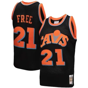 Gorgeous Moderno Cleveland Cavaliers 1984 85 Hardwood Classics World B. Free Reload 3.0 Swingman Jersey Black