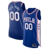 Gorgeous Moderno Philadelphia 76ers Nike 2021/22 Diamond Authentic Custom Jersey Icon Edition Royal