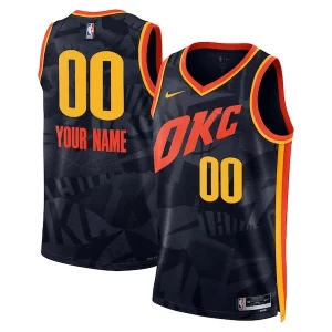 Gorgeous Oklahoma City Thunder Nike Unisex 2023/24 Custom Swingman Jersey Navy City Edition