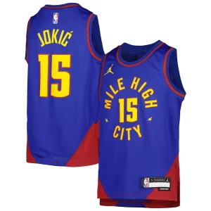 Gorgeous Ottimo Classico Nikola Jokic Denver Nuggets Jordan Brand Youth Swingman Jersey Statement Edition Blue
