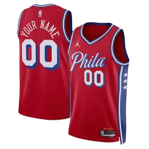 Gorgeous Sofisticato Duraturo Philadelphia 76ers Jordan Brand Unisex 2022/23 Swingman Custom Jersey Statement Edition Red