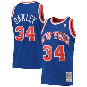 Gorgeous Versatile Fascinante Charles Oakley New York Knicks Hardwood Classics Swingman Jersey Blue
